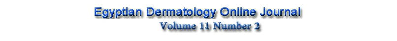 Egyptian Dermatology Online Journal, Volume 11 Number 2